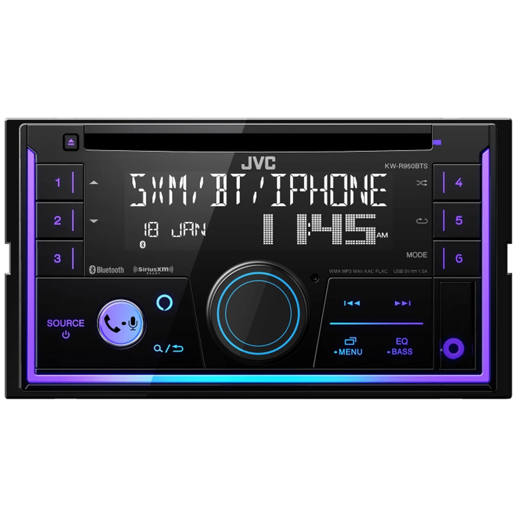 KW-R950BTS 2-Din Car Stereo CD Receiver W/ Bluetooth/Usb/Xm Ready/Alexa/Eq