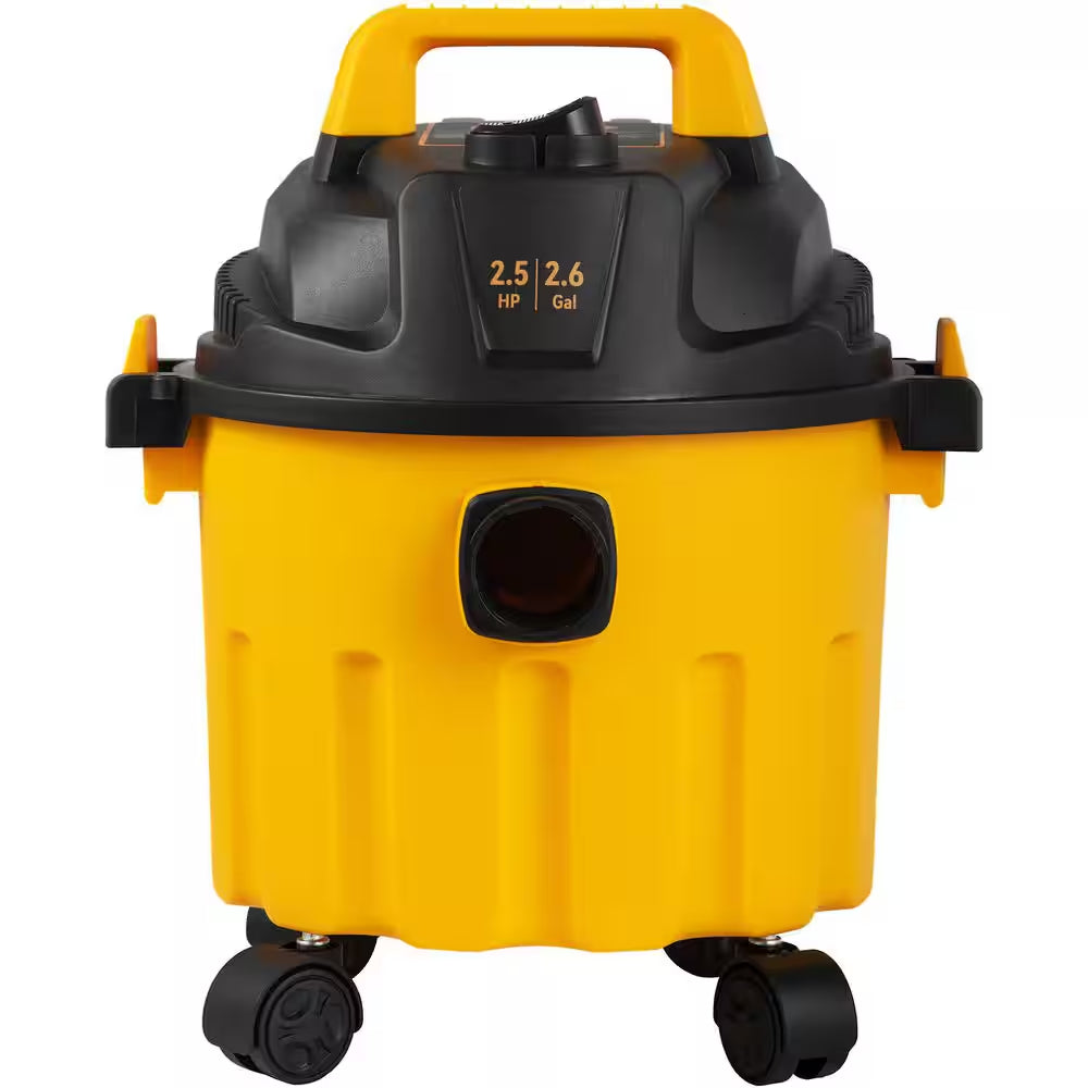 Wet Dry Vac, 2.6 Gal., 2.5 Peak HP, 3 in 1 Portable Shop Vacuum with Blowing Function, Attachments Storage, Perfect