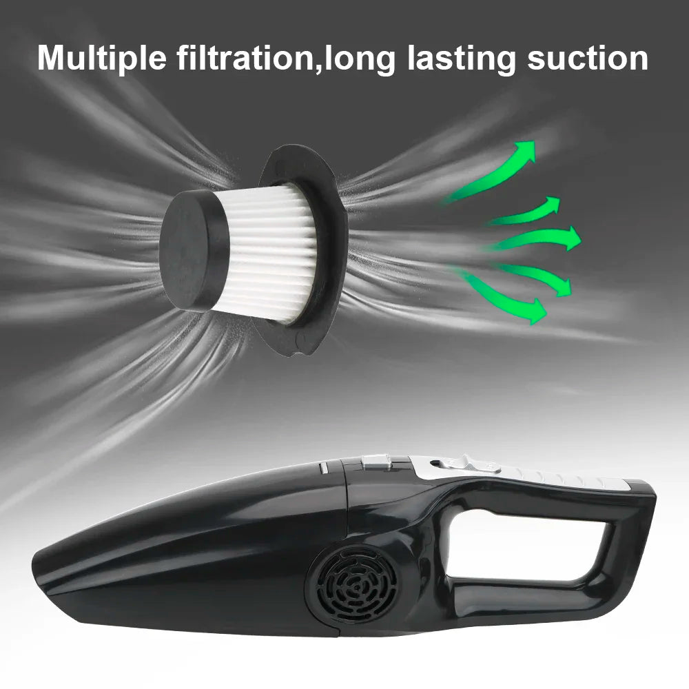 12V 120W Car Vacuum Cleaner Portable Wet and Dry Dual-Use Vacuum Cleaner Powerful Handheld Mini Vaccum Cleaners High Suction