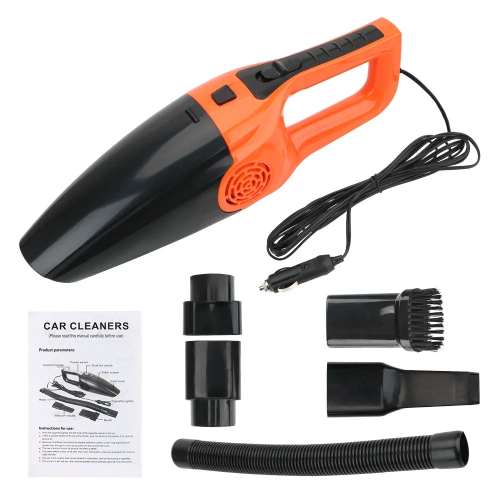 12V 120W Car Vacuum Cleaner Portable Wet and Dry Dual-Use Vacuum Cleaner Powerful Handheld Mini Vaccum Cleaners High Suction
