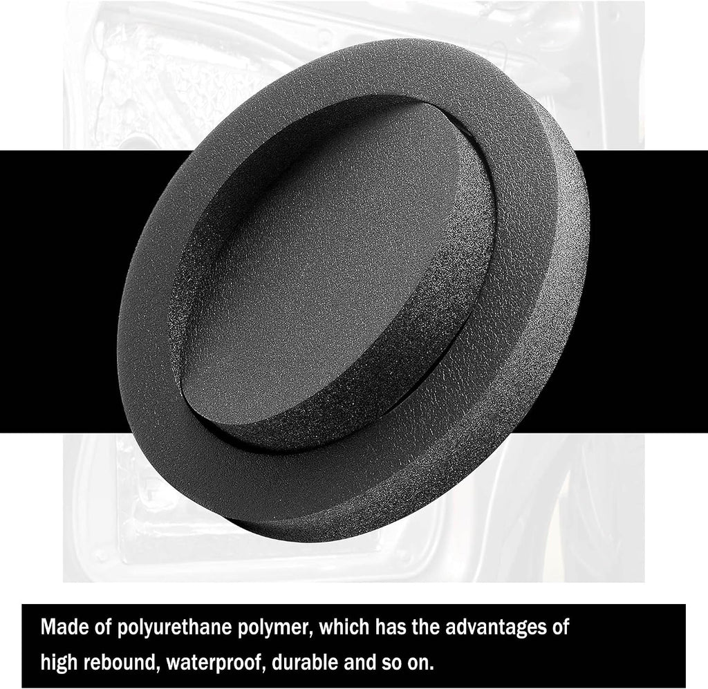 4PCS 6.5" Speaker Foam, 6.5 Speaker Foam Rings, Self Adhesive High Rebound Sponge Bass Blocker Kit for Car Door Speaker Baffles Enhancer, Car Audio Accessories Avoid Sound Diffusion